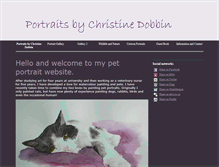 Tablet Screenshot of christinedobbin.com